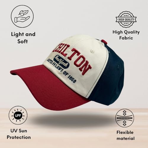 Image of The Tie Hub Chilton Soft Cotton Baseball Caps for Men | Unisex Breathable Cap for Sports, Gym, Cricket, Dance, Travel | Adjustable Free Size