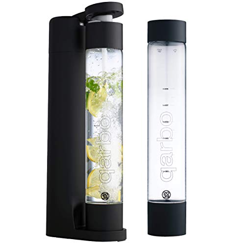 Twenty39 qarbo CLASSIC Sparkling Water Maker Machine - Soda Beverage Carbonator for Home, Seltzer & Carbonated Beverage Dispenser, Water Carbonation Fizz Maker (Matte Black)