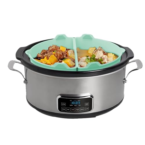 Fundas para Olla de Cocción Lenta - Accesorio de Cocina Seguro para Lavavajillas,Divisor Reutilizable de Silicona para Coccion Lenta | Para Verduras Sopa Pollo Pescado Camarón Patata