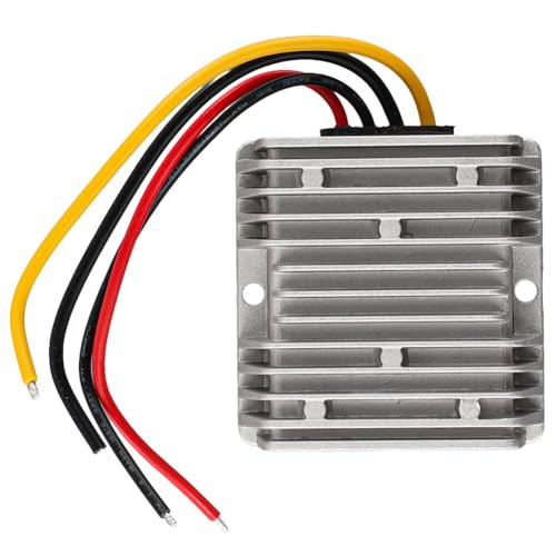 Pumixiy Convertidor de CC resistente 240 W 12 V/24 V a 48 V 5 A módulo de alimentación con carcasa de aluminio disipación de calor para motor de carrito de golf marino