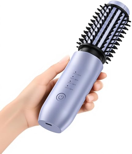 CARESKY® Cordless Curling Iron Brush, 1.5 Inch Mini Travel Hair