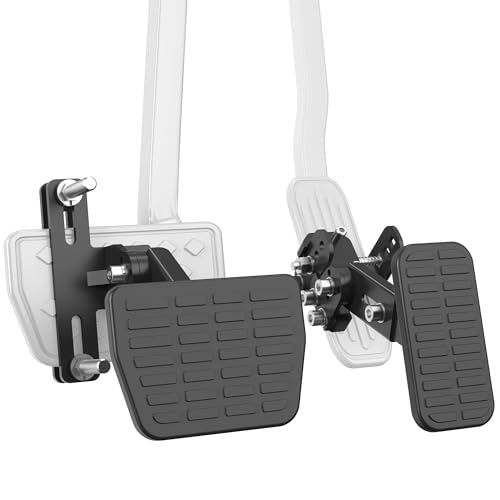 OceanicEcho[Updated] Gas and Brake Pedal Extenders for Short Drivers People Driving Cars Go Kart Ride on Toys Accelerator Pedals and Adjustable Length and Angle Auto Vehicles Brake