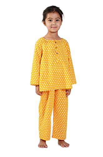 Image of Cotton Night Suit for Boys & Girls | Kids Pajama Set | Baby Girls Top-Pant Set | Kids Dress