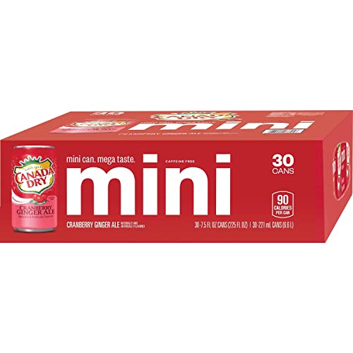 Canada Dry Cranberry Ginger Ale - 7.5 Fl Oz, 30 Count