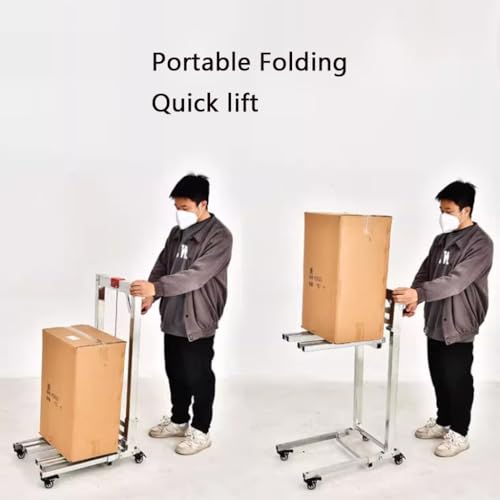 Sollevatore per pallet resistente con tavolo sollevabile in materiale mobile, design ergonomico per un facile trasporto e manovrabilità, ideale per uso in magazzino e logistica