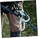 GLEAVI 10pcs Stainless Steel Quick Link Chain Connector d Shape Locking Carabiner for Industrial Construction Aviation