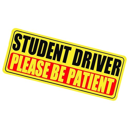 jebyltd Reflektierende Stoßstange Magnetische Aufkleber Für Studenten Fahrer Wiederverwendbar Wasserdicht Sicherheitsaufkleber Geeignet Für Neue Fahrer PKW LKW Wasserdichtes Magnetisches