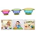 Xrten 3 Pcs Cuencos Infantiles con Tapa y Ventosa, Bols Antideslizante Bebé