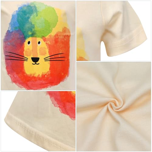 Image of DEEKEY Toddler Boys Shirts Short-Sleeve Little Kids t Shirts Boys' Tops, Tees & Shirts Graphic TEE Age for 2-7 Years 4-Pack