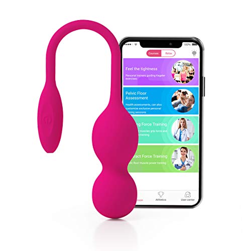 Kegel Balls for Women, Kegel Exercise Balls with APP - Doctor Recommended Kegel Exercise Products Ben Wa Balls - Silicone Pelvic Floor Strengthening Device Women for Beginners & Advanced