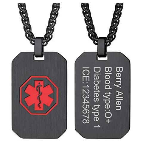 PROSTEEL Custom Medical Alert Necklace Cover