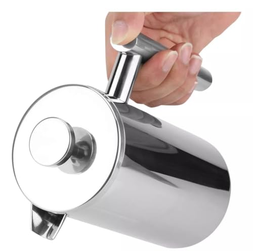 Cafeteira Prensa Francesa 600ml Inox Térmica Com Parede Dupla