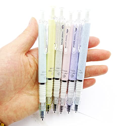 Colnk Mechanical Pencil Set With Lead And Erasers, 6 Cute Drawing Mechanical Pencils 0.5 & 0.7Mm, With 4 Tubes Of Hb Lead Refills And 2 Extra Erasers For School Office Writings #TOP5