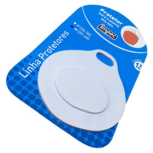 Impec Proteção Plantar Para Metatarso Branco M (37-40) Pacote De 2