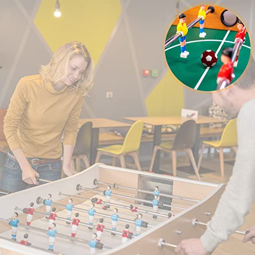 Firschoie 12 Tischfußball Kickerbälle,Tabletop Football aus ABS,32mm Mini Tischfussball Ersatzbälle, 4 Farbkombinationen, für Erwachsene Kinder Fußball Tisch Spiel Bedarf