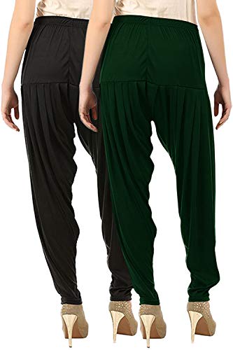 Image of Buy That Trendz Patiala Pants for Women Combo Regular Fit Cotton Patiala Salwar