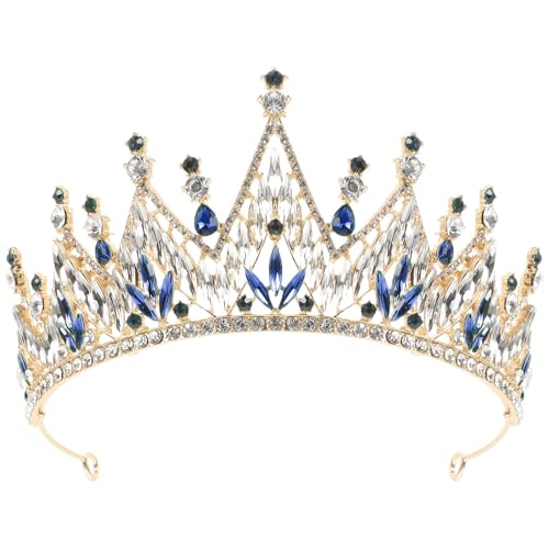 Tiaras de boda con cristales para novias y tocados barrocos de cabello