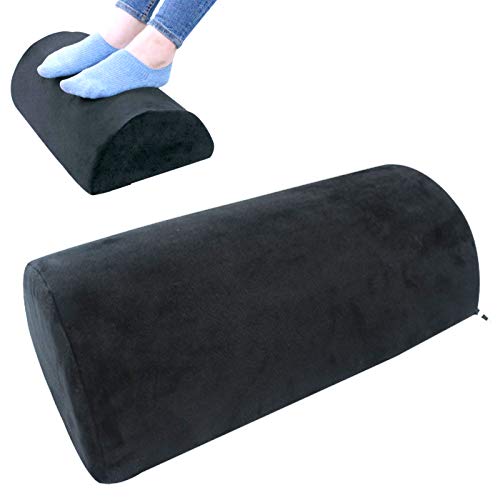 Reposapiés Debajo del Escritorio,Esponja de Alta Densidad Cojín Ergonómico de Almohada Pies,Suave y Elástico,Para Mejora la Postura, el Dolor en las Piernas y las Rodillas,Para Oficina, Hogar, Viaje