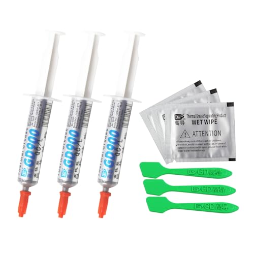 GD900 3 Pieces of Net Weight 7 Grams Syringe with Blister and Box Packaging Gray Thermal Conductive Grease Paste Plaster Heat Sink Compound BX7