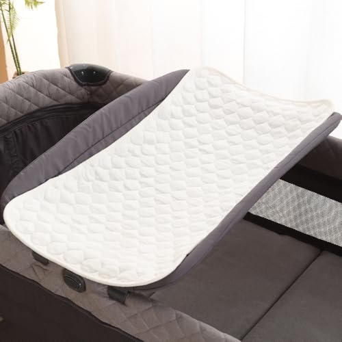 Image of BlueSnail Washable Underpads,Waterproof,Soft, Portable and Reusable Incontinence Bed Pads for Toddler,Adults,Elderly and Pets (18" x 24" Pack of 3)(Ivory White)