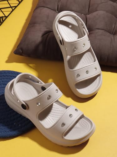 Image of Sukun DMD-KIA Women's Clogs /Sandals with Adjustable Back Strap Ultra Soft & Flexibility Anti Skid Comfortable Waterproof Daily Mules Clogs /Sandals for Women