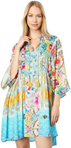 Johnny Was Womenâ€™s Mixi Printed Cover Up Dress Kaftan