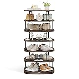 VASAGLE Zapatero de 7 Niveles, Tinta Negra y