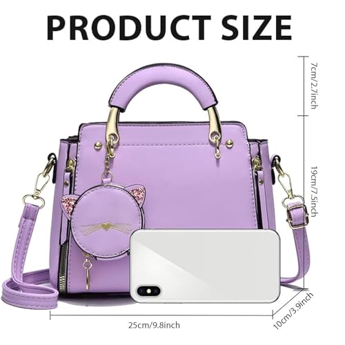 Image of SANTORINI Women Handbag Leather Fancy Bag | Satchel Bag with zipper closure and coin pouch | Small size Purse for girls with Strap | Party Clutch for ladies