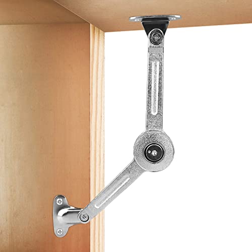 2 Pièces Charnières Porte Placard, Support Charnière pour Placard Réglable, Standard Forte Ferrures pour Relevants et Abattants pour Cuisine Meuble Porte