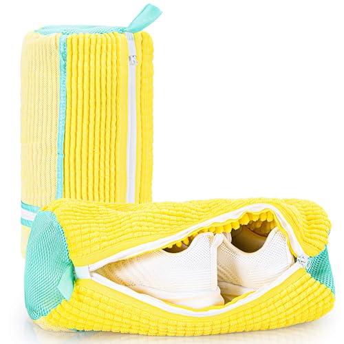 KAIUNTECLG Shoe Washing Machine Bag 2-Pack, Reusable Heavy Duty Laundry Bag - 360° Deep Clean for...
