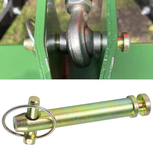 Image of [Upgraded] TK95029 Cat 1 Quick Hitch Adapter Bushings | Including S07070200 Top Link Pin and Heavy Duty Lynch Pin with Ring, Replaces S14114400 for Category I 3-Point Hitch Tractors