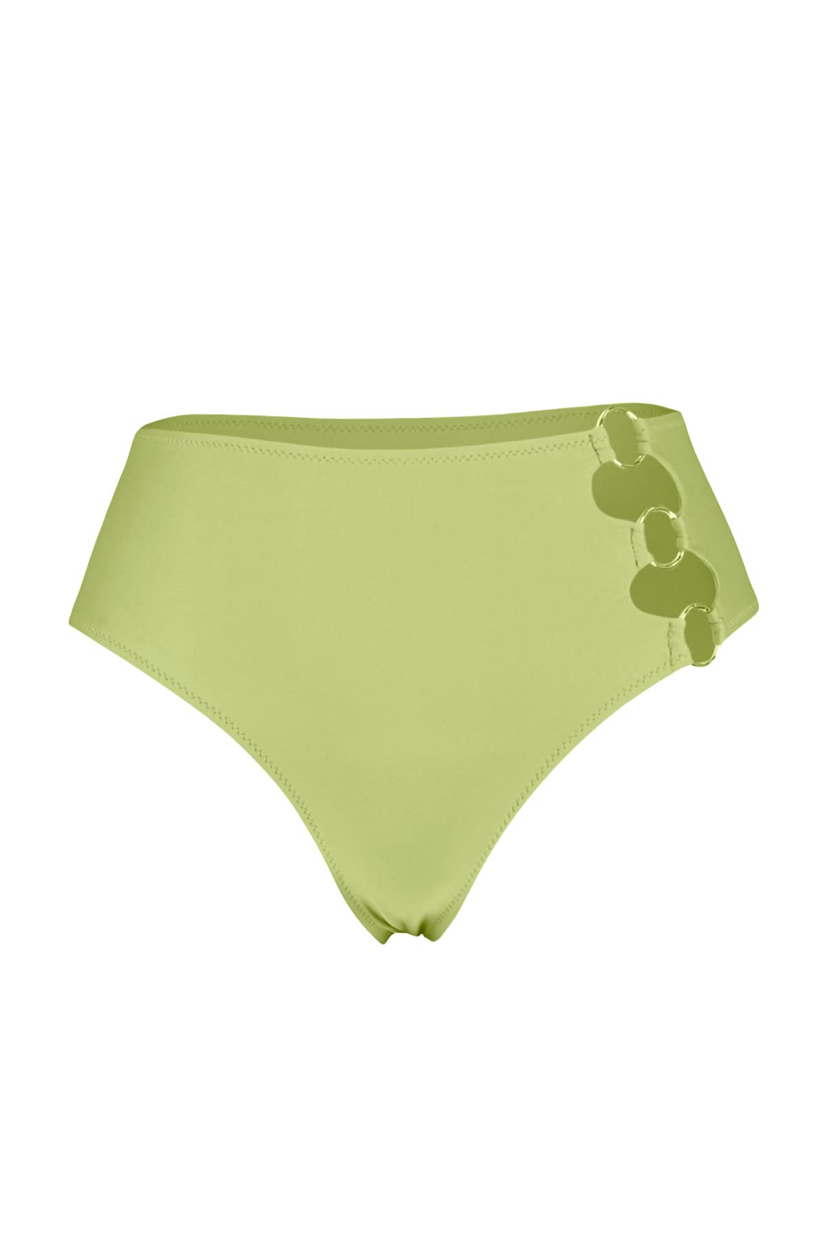 Trendyol Woman Normal Waist Normal Trotter Bikini Bottom,Green,40