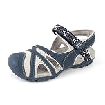 HEVA Womens Hiking Outdoor Sandals Closed Toe Adjustable hook and loop Outdoor Sports Sandals Ladies Trekking Athletic Walking Shoes(6.5UK 40EU, Blue)