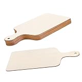 DOITOOL 10 Stück DIY Holz Schneidebrett Unbehandelte Holzplatten zum Basteln Rechteckige Küchenbretter für Brot Desserts und Mehr Sicher und Vielseitig Einsetzbar