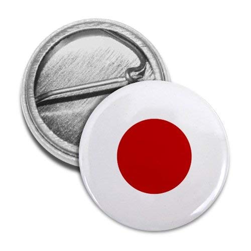 JAPANESE FLAG Earthquake Tsunami Survivors 1 Mini Pinback Button Badge