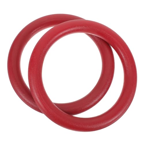 BESTonZON 2Pcs Heavy Duty Gymnastics Rings Portable Exercise Equipment for Workouts Slip Design for Strength Training Fitness Stretching Activities
