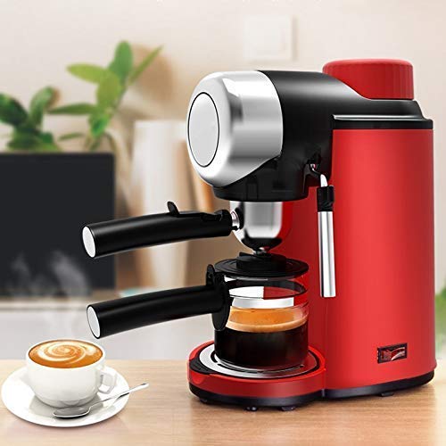 Macchina per caffè Professionale, Macchina Espresso semiautomatica, Pompa a Pressione da 5 Bar e cappuccinatore, può preparare Latte, Moka Cappuccino.