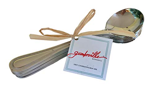 Perfect Gumbo Spoons Set of 6 Stainless Steel Capri Pattern by Gumboville