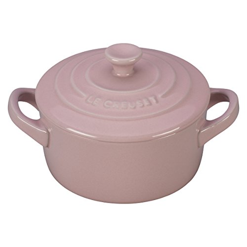 Le Creuset Stoneware Mini Round Cocotte, 8 oz, Hibiscus