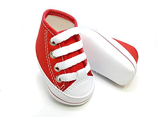 Tênis Bebê Vermelho Cano Alto tamanho:P