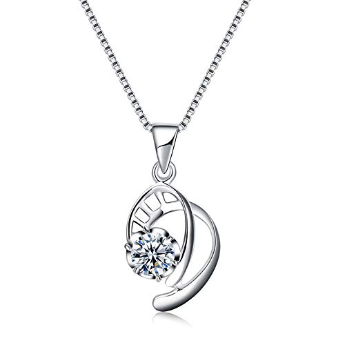 Argent sterling élégant et collier S925 bijoux femme anti-allergie