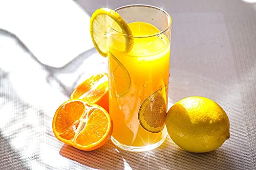 Image of Premium 350ML Juice Glasses Drinking Glasses, Highball Lead-Free Glasses, Tumblers for Water, Juice, Beer, Cocktail and Mixed Drinks - Pieces, Transparent (Tall Glasses, 4 Count (Pack of 1))