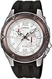 Casio Men's MTP1326-7A3V Black Resin Quartz Watch with Silver Dial