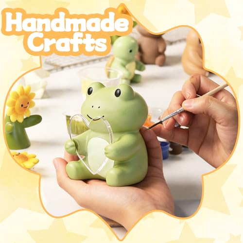 Figura decorativa de rana para escritorio de agradecimiento miniatura 3