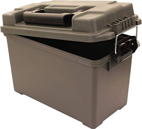 Boîte à munitions US Calibre 50 en plastique olive AB Solid pour rangement - 5