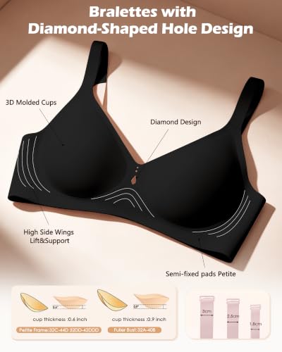As Fairy Wireless Jelly Bra for Women Seamless Full Coverage No Underwire - image 5