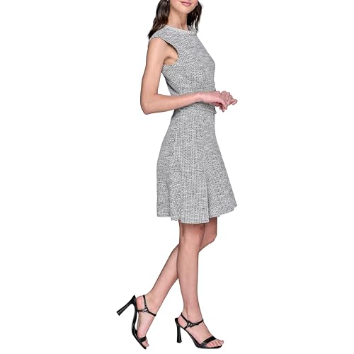 Image of Karl Lagerfeld Women's Flare Skirt Sleeveless Stretch Dress