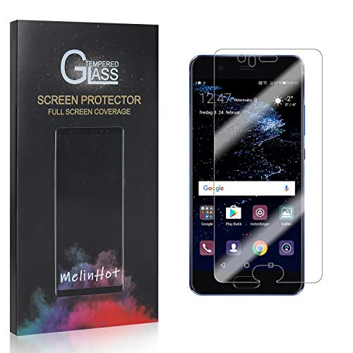 Preisvergleich Produktbild MelinHot Displayschutzfolie für Huawei P10, 9H Anti Kratzen Panzerglasfolie, 99% Transparente Schutzfilm aus Gehärtetem Glas für Huawei P10, 3 Stück