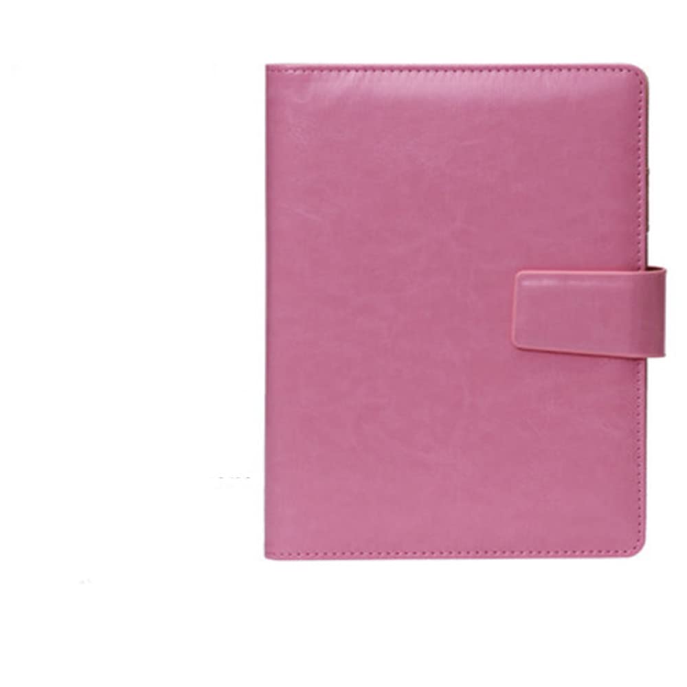 Business Meeting Record Loseblatt Büro Spiralblock Binder Bindeschnalle Design PU-Linie verdickt Notizblock Organizer A5 B5,A5 pink,1PCS