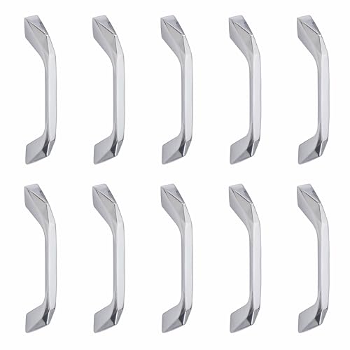 Image of Atom 4.7 inches Zinc Cabinet Pull Handle | CPPT Finish | Office Wardrobe Furniture Kitchen Drawer Push Bar, 229, Pack of 20